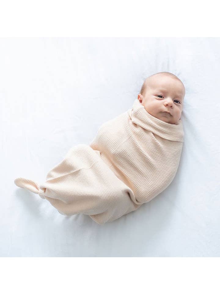 Cozy Cocoon Organic Waffle Weave Swaddle