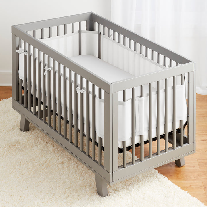 BreathableBaby Classic Mesh Liner for Full-Size Cribs (Covers 3 or 4 Sides)