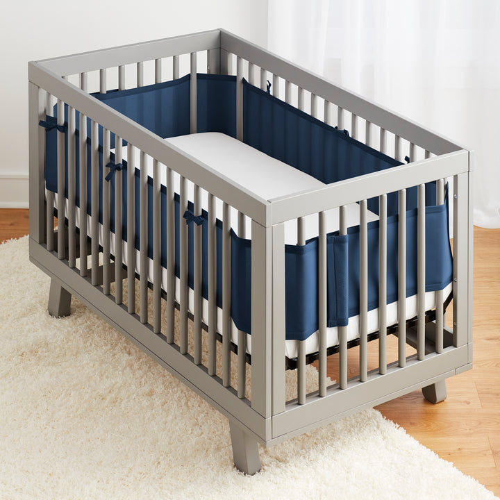 BreathableBaby Classic Mesh Liner for Full-Size Cribs (Covers 3 or 4 Sides)