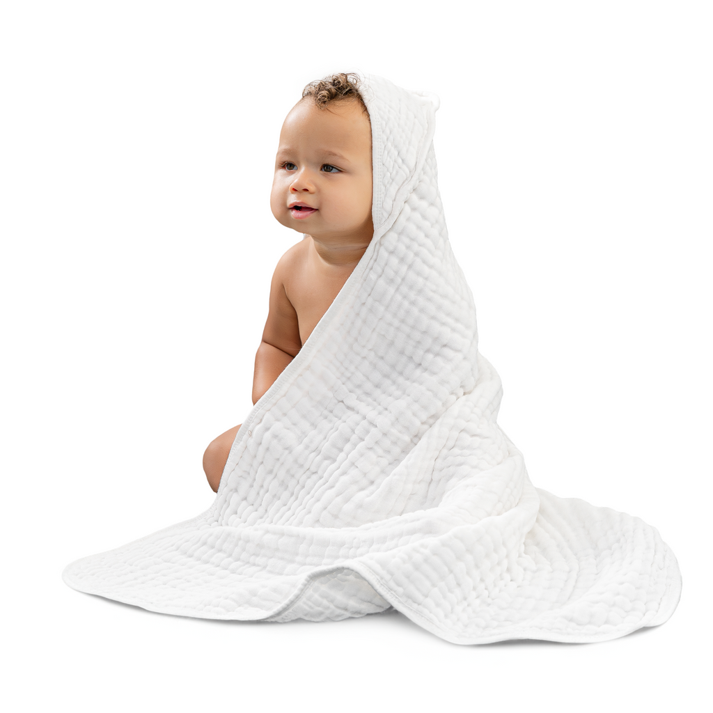 Comfy Cubs Muslin Cotton Hooded Baby Towel