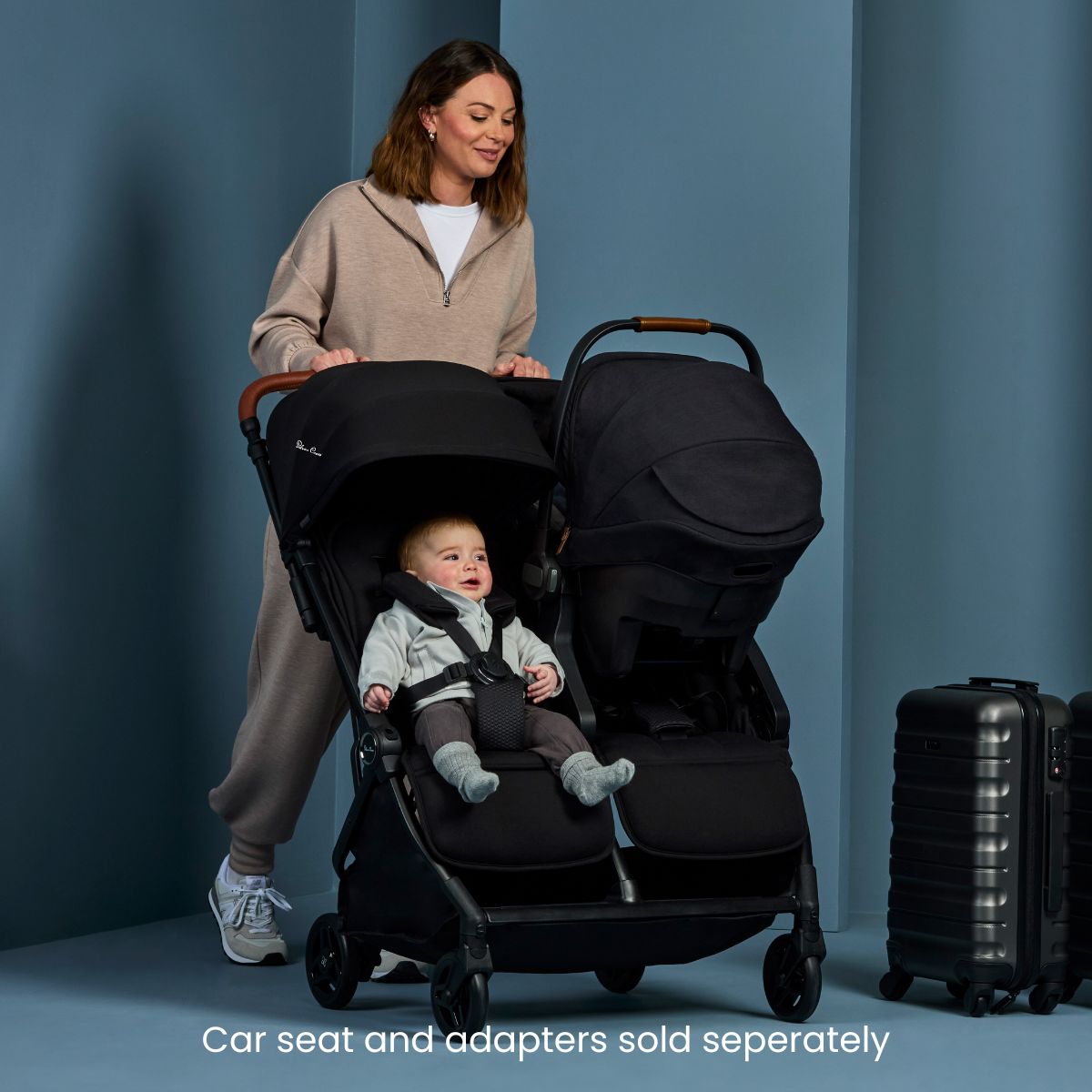 Silver Cross Jet Double Compact Lightweight Stroller