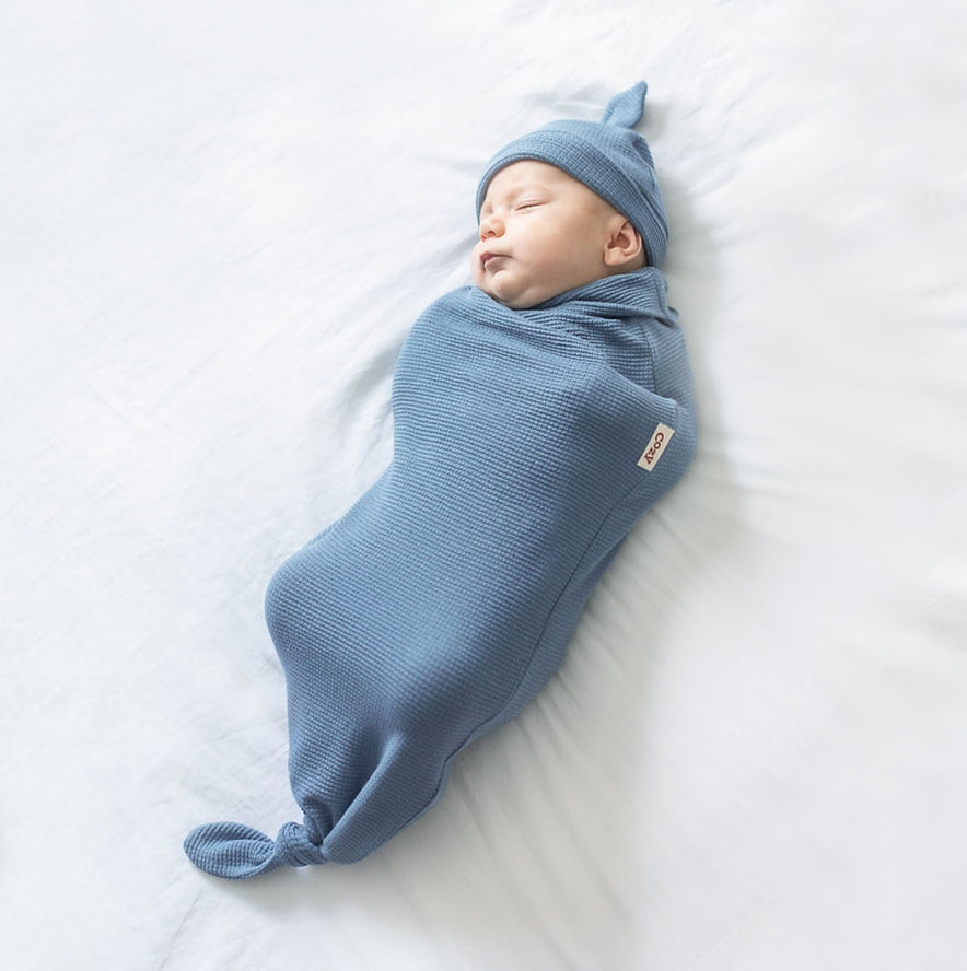 Cozy Cocoon Organic Waffle Weave Swaddle