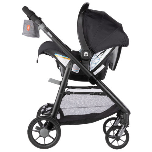 Diono Quantum 4 3-in-1 Travel System with LiteClik 30 R SafePlus Infant Car Seat & Base