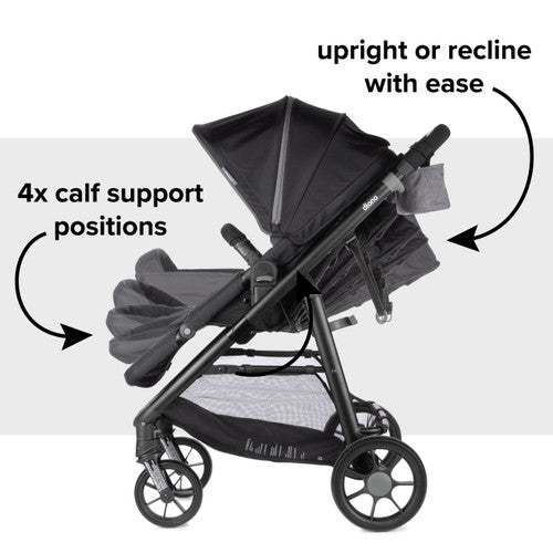 Diono Quantum 4 3-in-1 Travel System with LiteClik 30 R SafePlus Infant Car Seat & Base