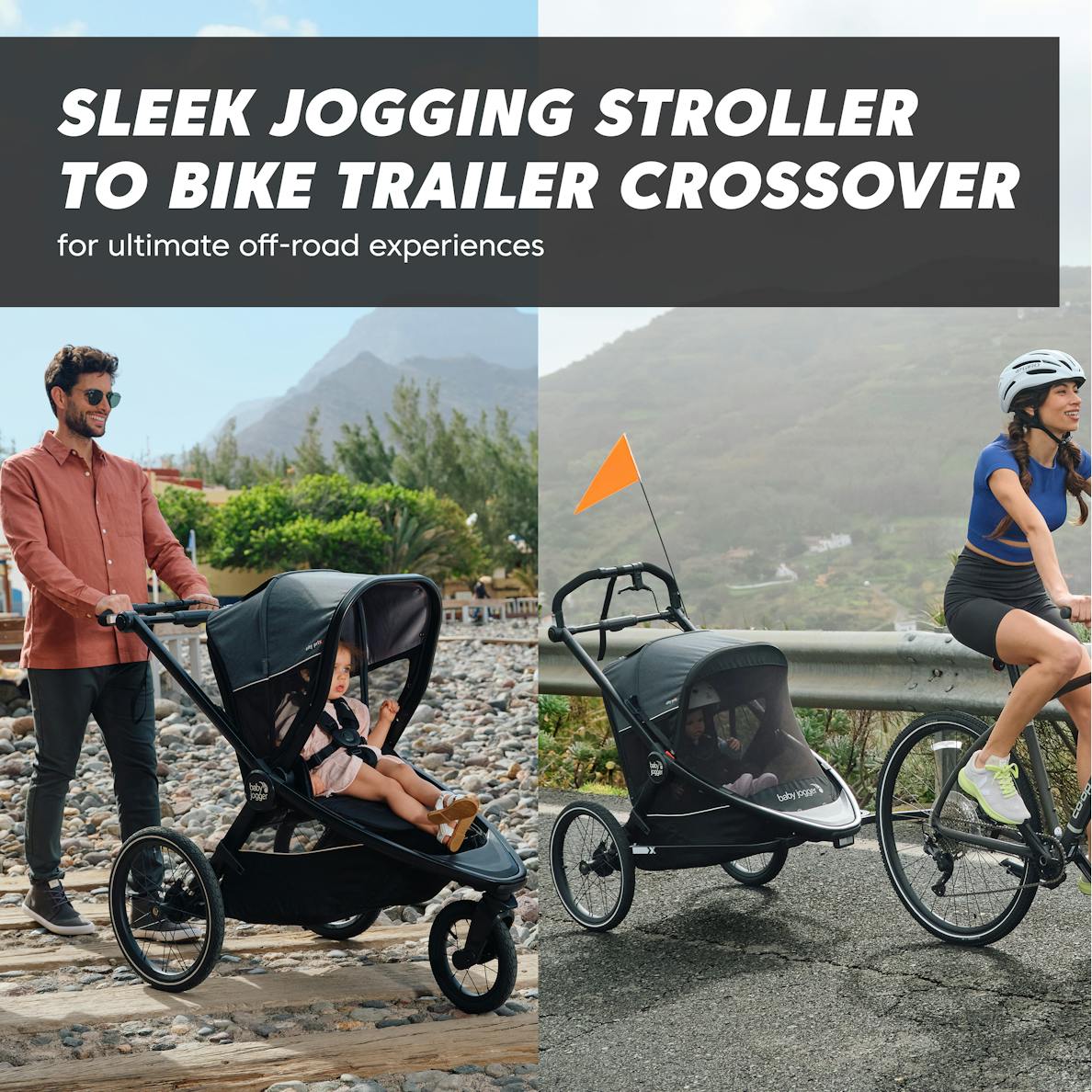 Baby Jogger City Prix Jogger x Bike Trailer