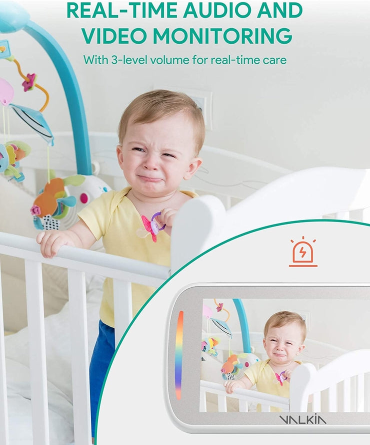 Valkia Baby Monitor With Camera And Audio