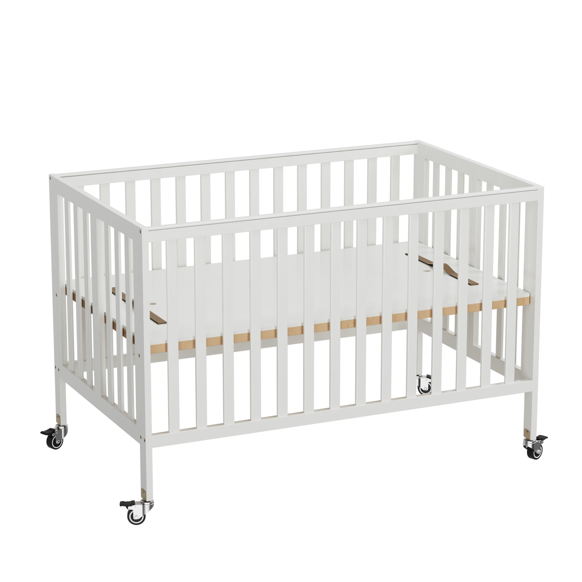 Fizzy Full-Size Flat Top Folding Crib