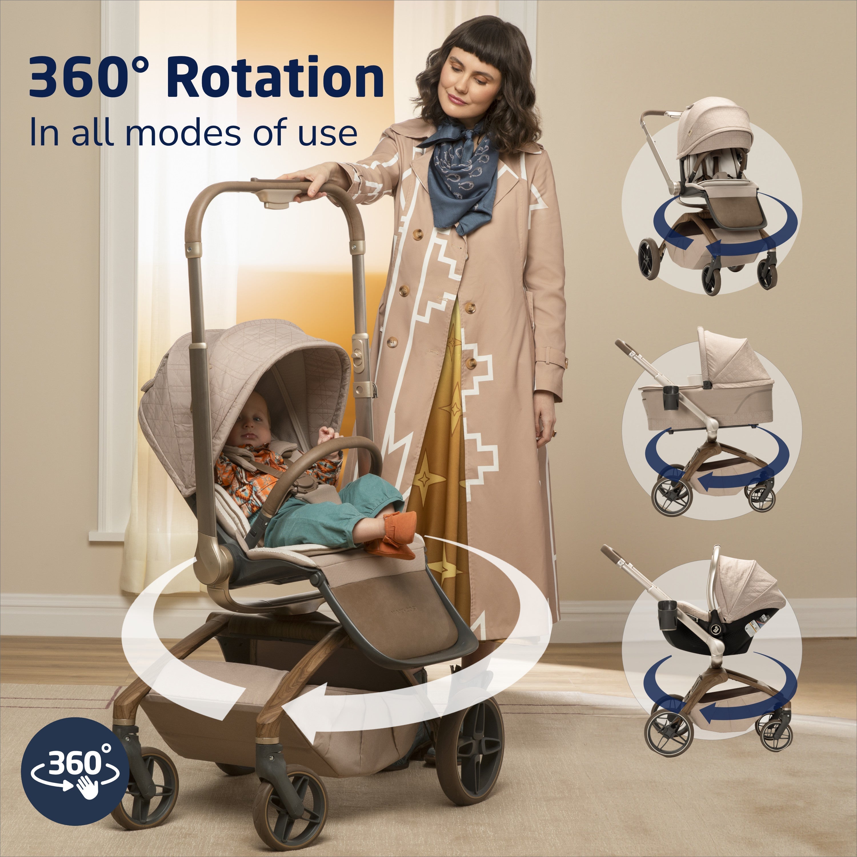 Maxi-Cosi Kindred Tana 360° Rotating Modular Stroller