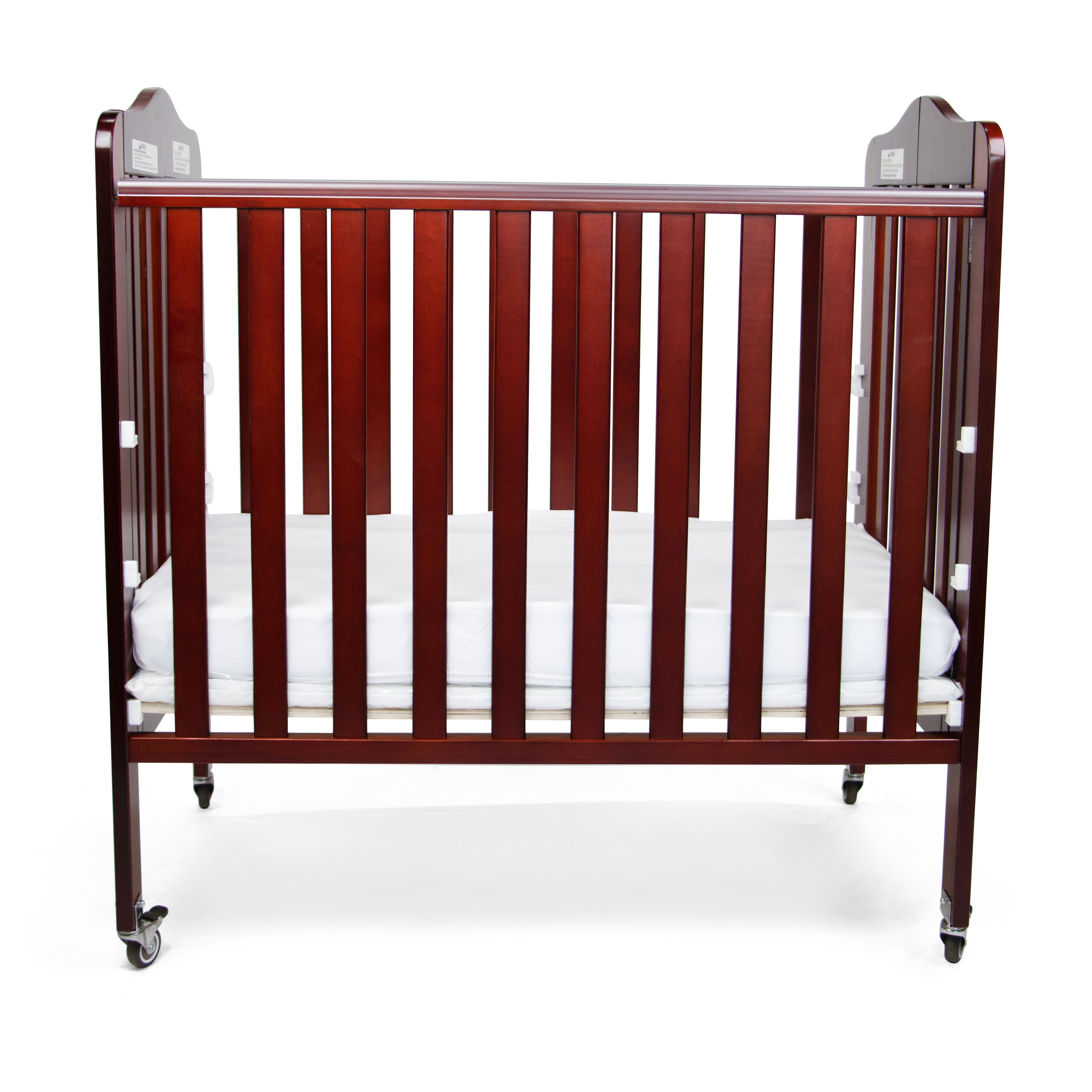 First Essentials Amber Curved Top Portable Mini Crib