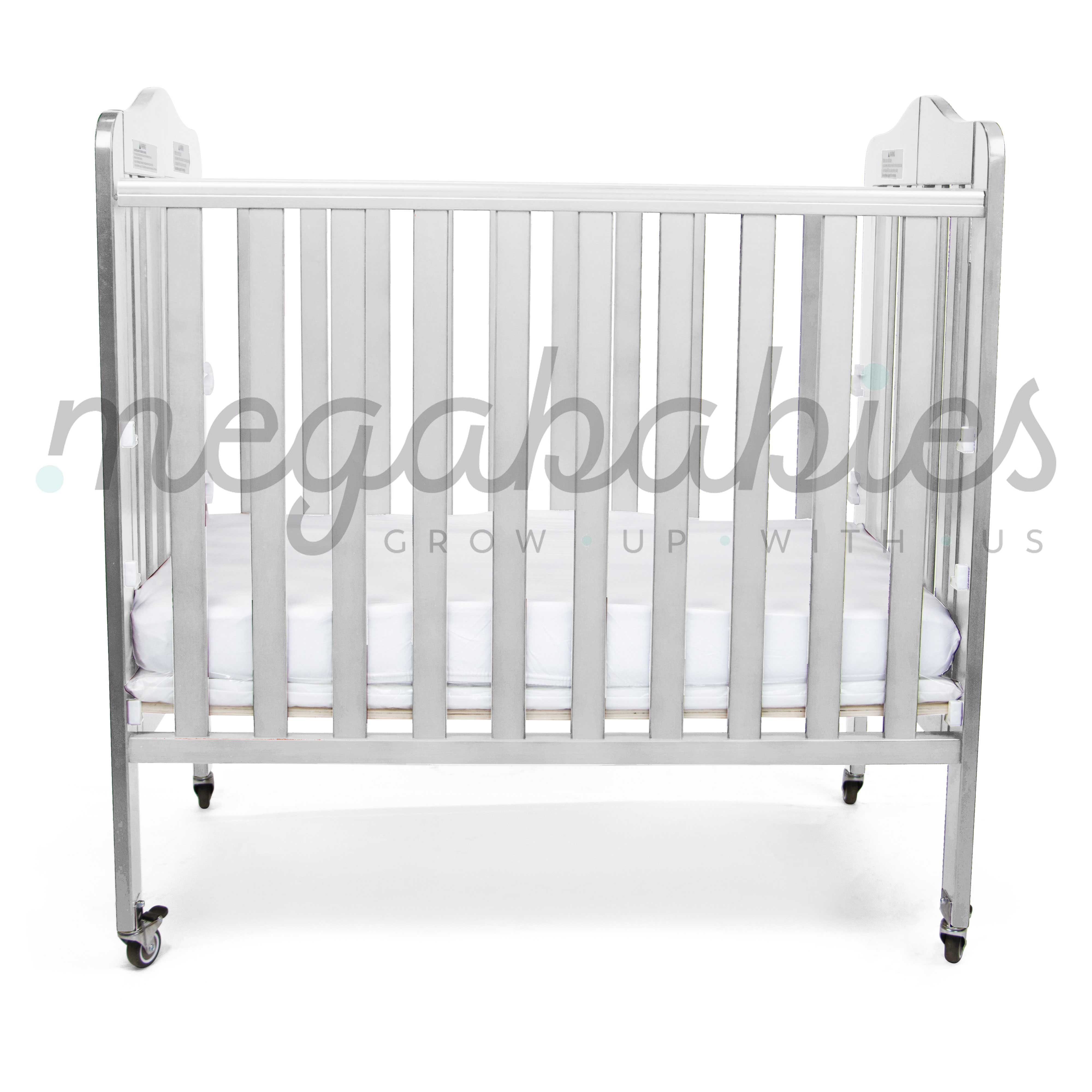 First Essentials Amber Curved Top Portable Mini Crib