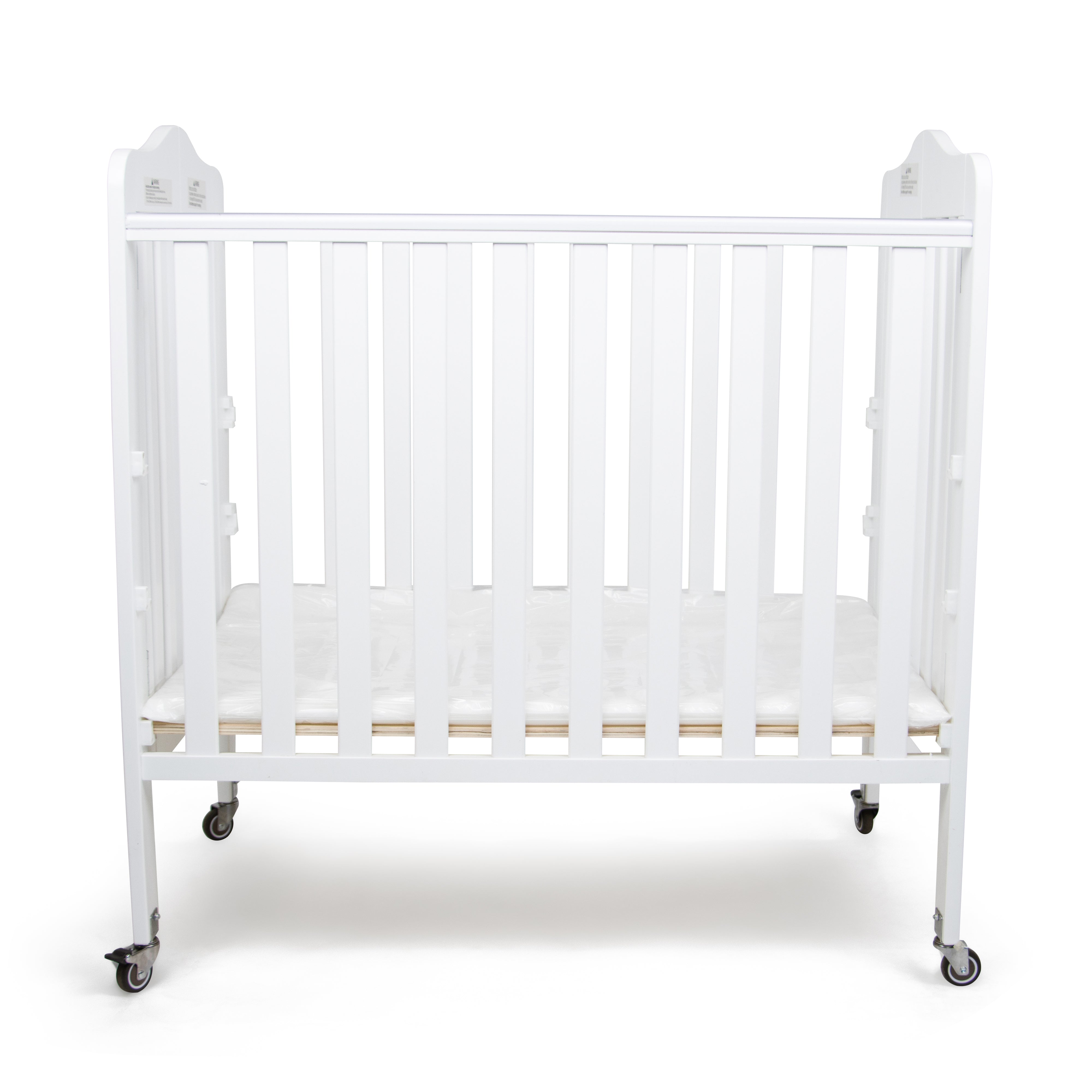 First Essentials Amber Curved Top Portable Mini Crib