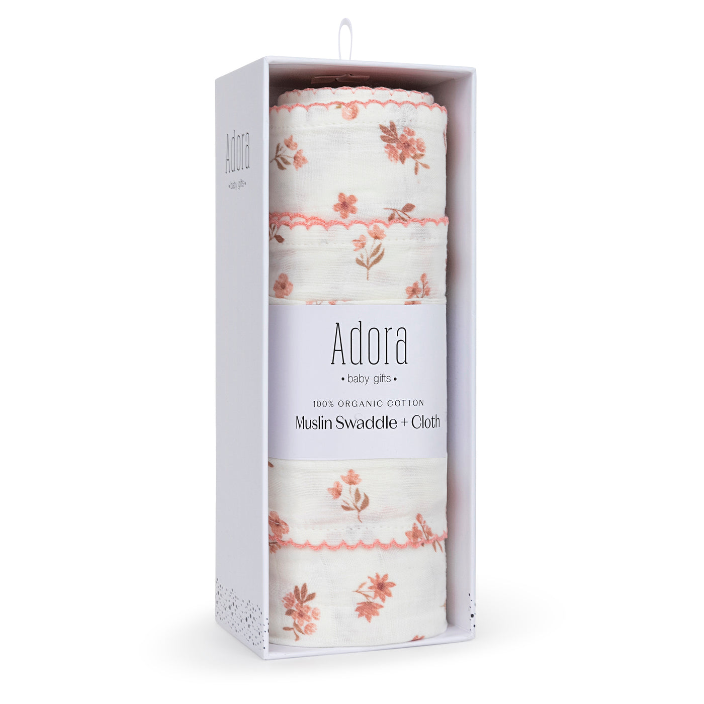 Adora Organic Cotton Muslin Swaddle + Cloth Set