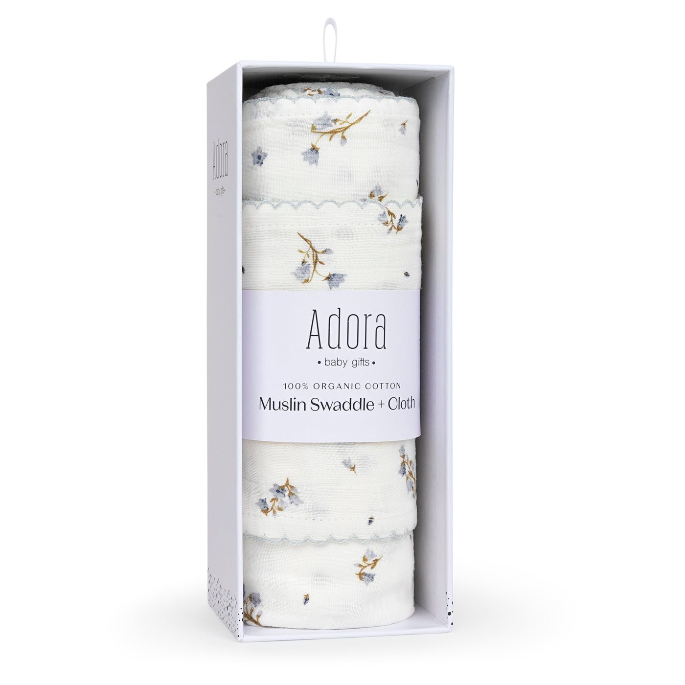 Adora Organic Cotton Muslin Swaddle + Cloth Set