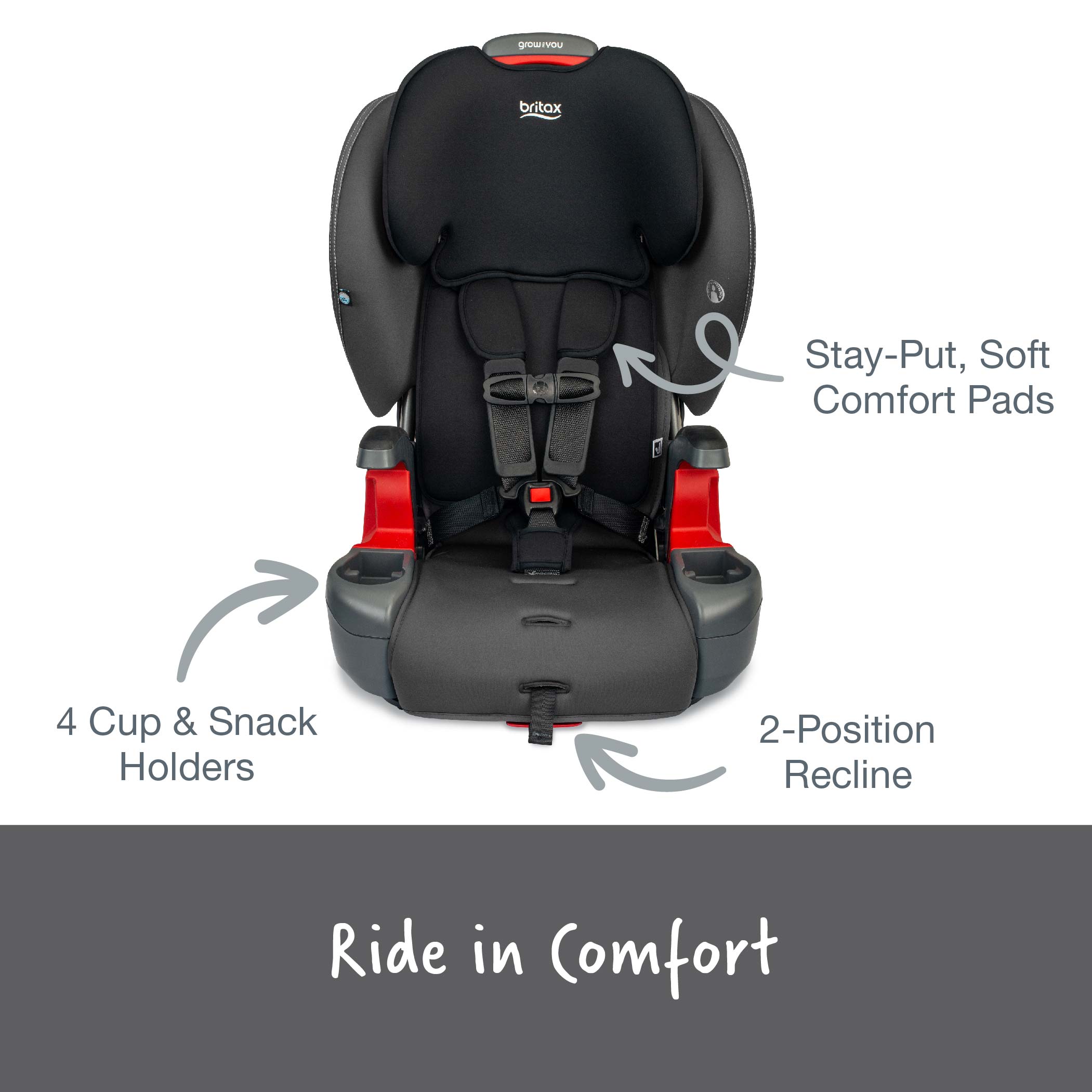 Britax Grow With You Harness-to-Booster with Safewash