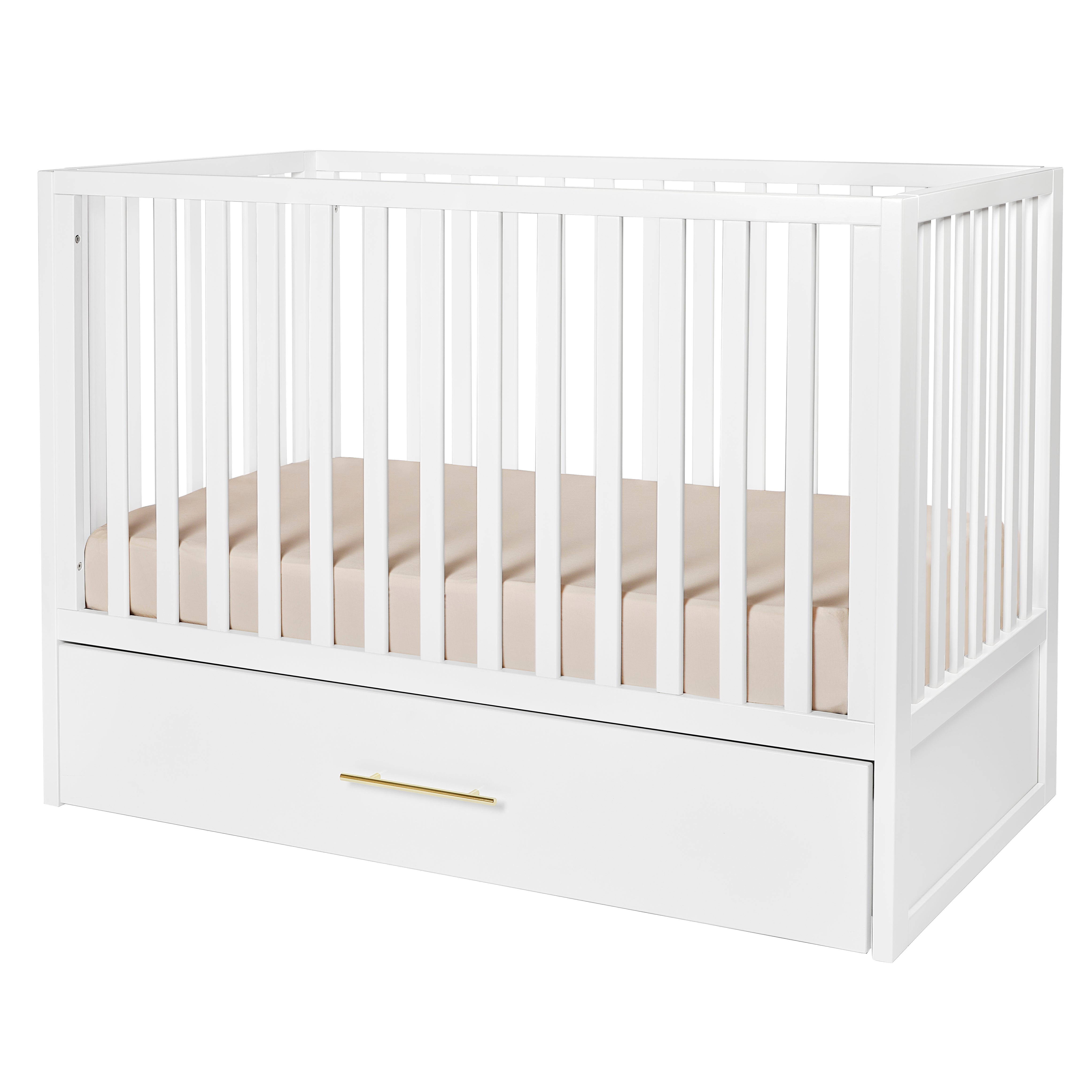 HushCrib 3-in1 Convertible Crib With Trundle