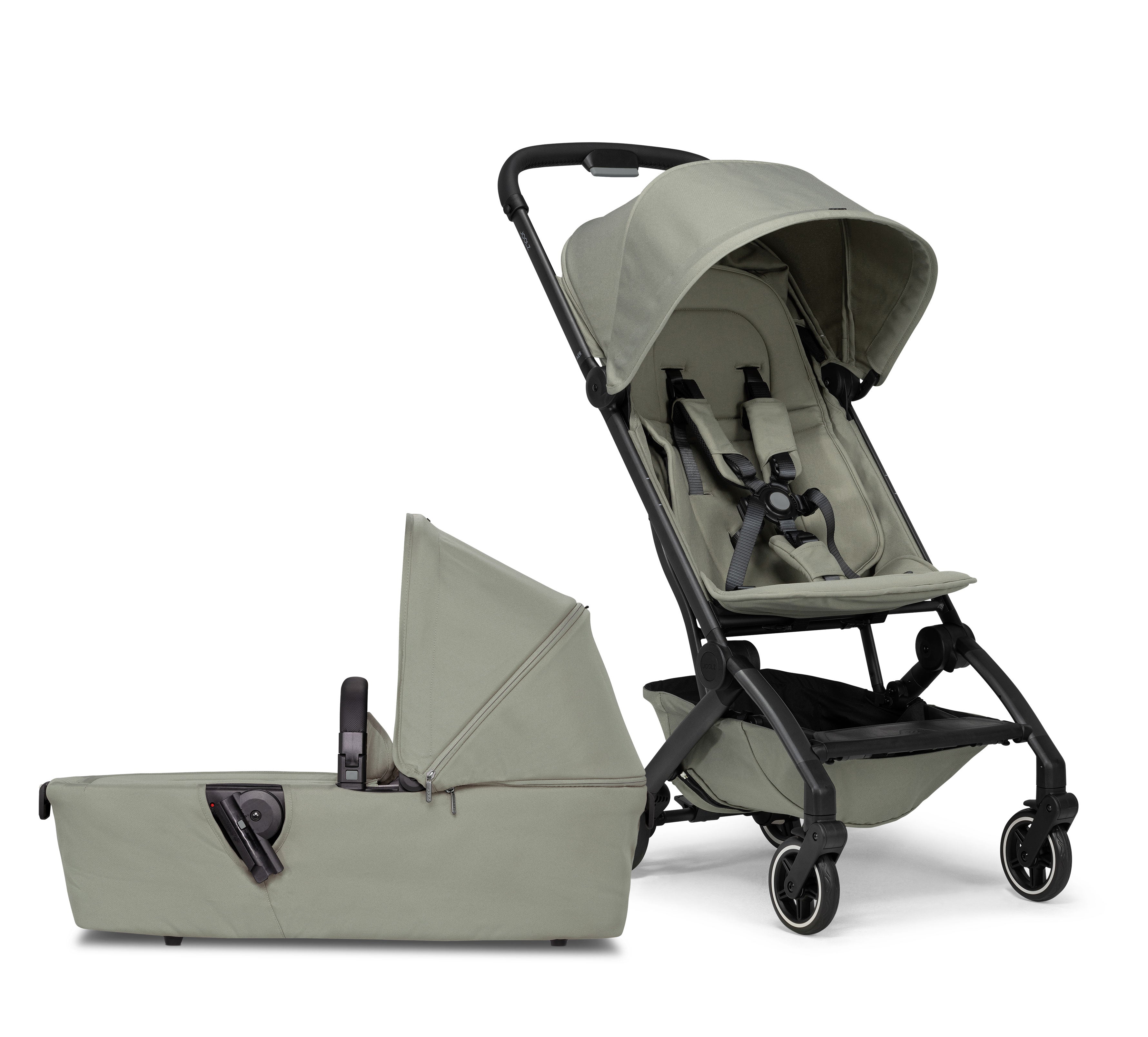 Joolz Aer+ Classic Lightweight Compact Travel Stroller With Bassinet Bundle