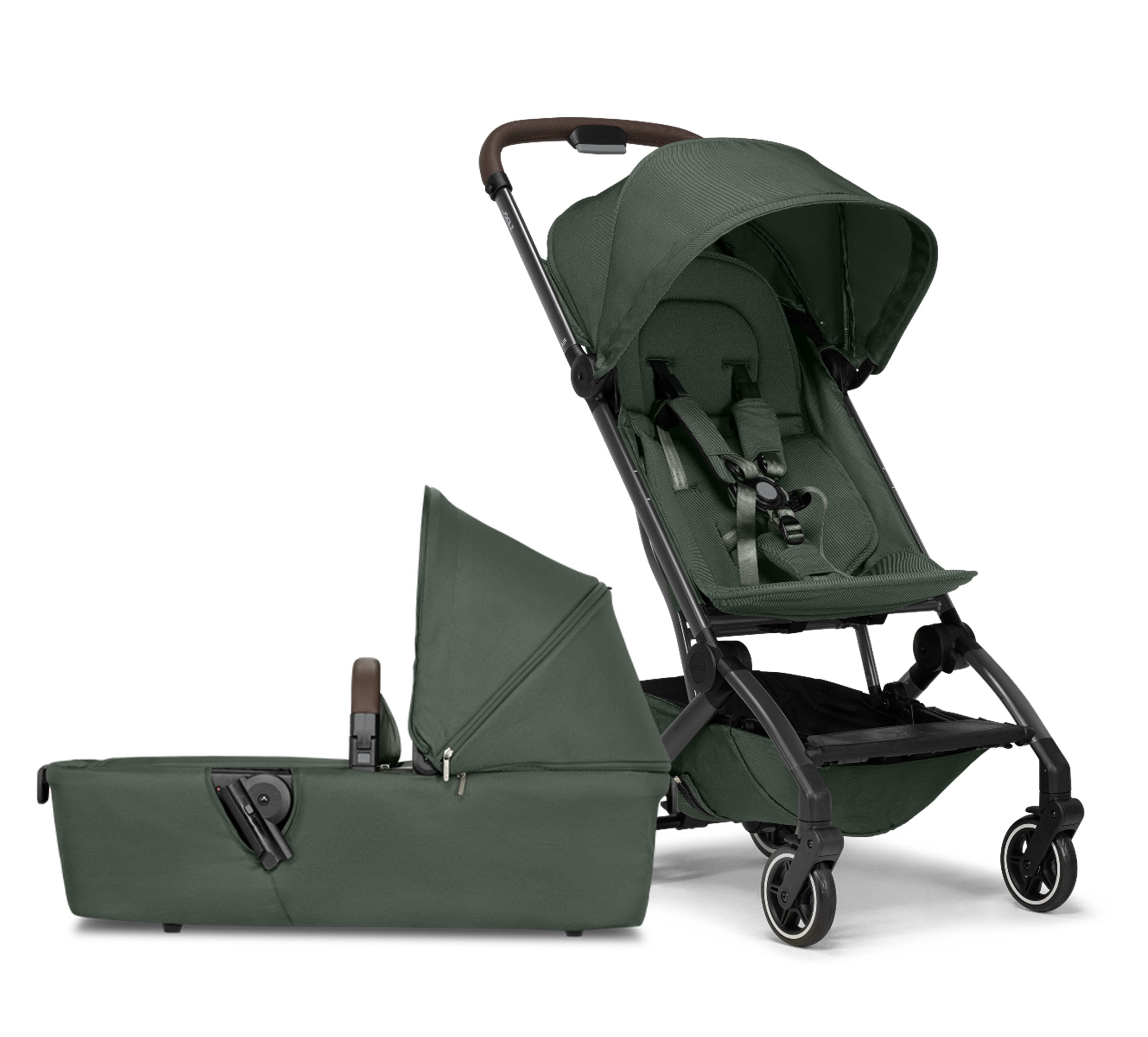 Joolz Aer+ Classic Lightweight Compact Travel Stroller With Bassinet Bundle