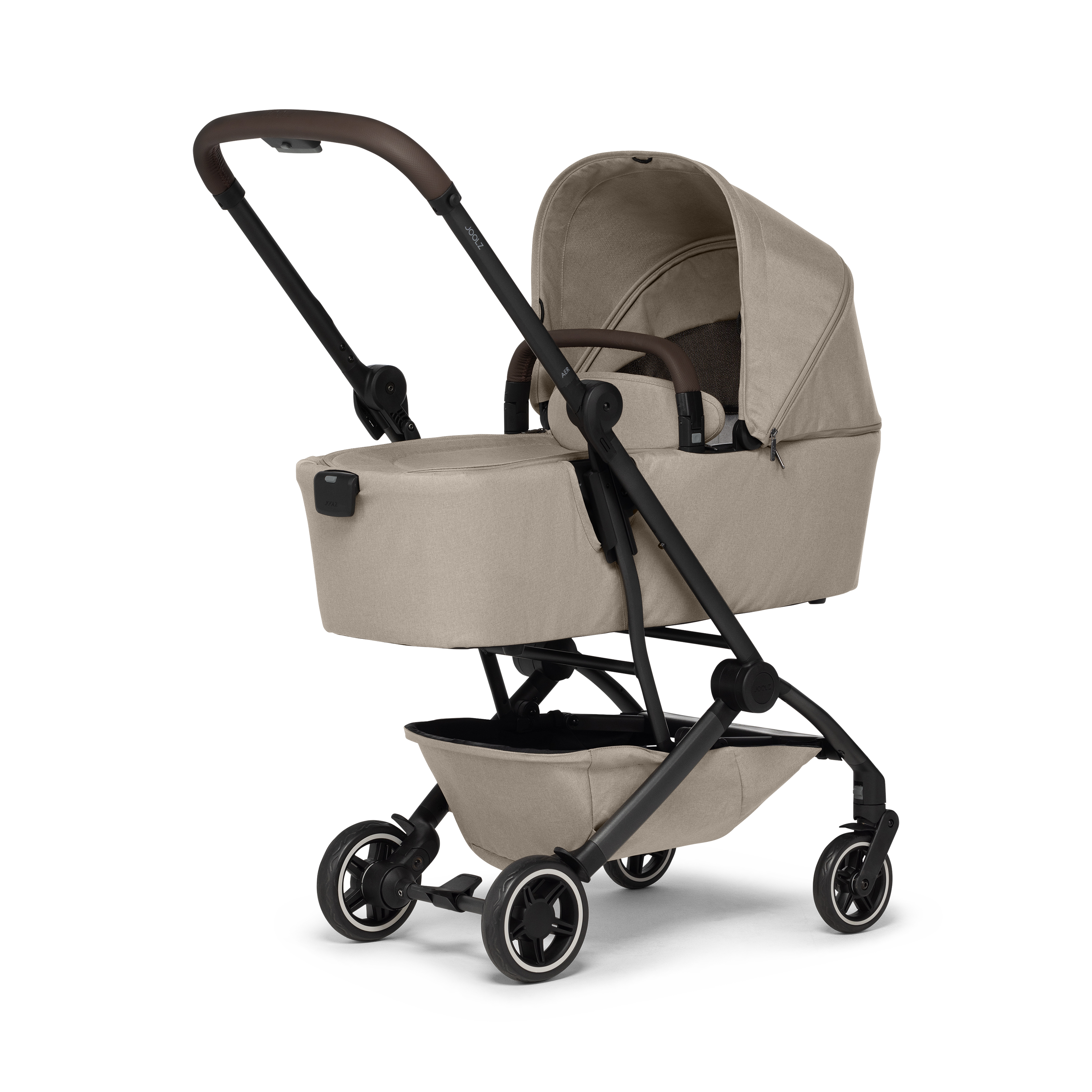 Joolz Aer+ Classic Lightweight Compact Travel Stroller With Bassinet Bundle