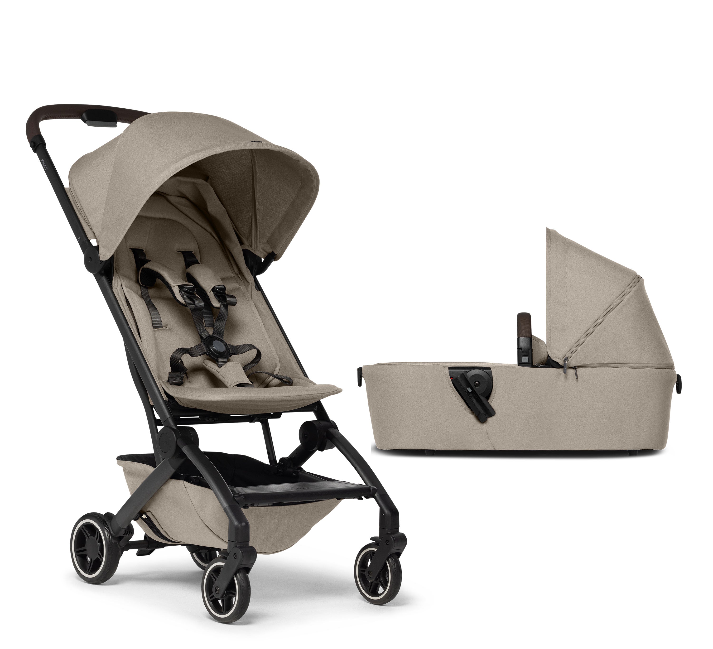 Joolz Aer+ Classic Lightweight Compact Travel Stroller With Bassinet Bundle