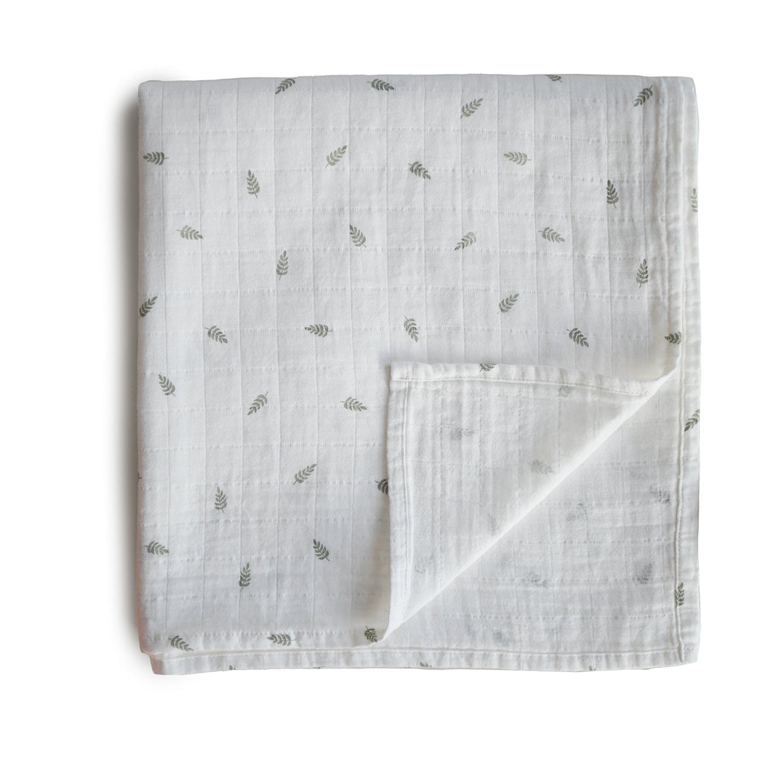 Mushie Organic Cotton Muslin Swaddle Blanket