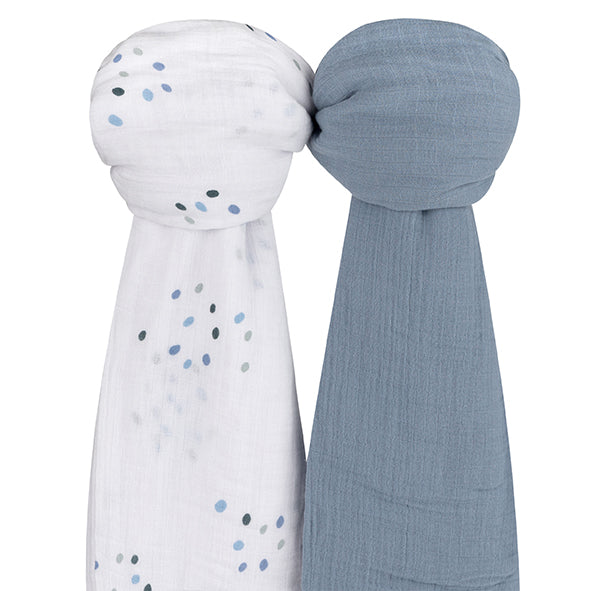 Ely's & Co. Cotton Muslin Swaddle Blanket - 2 Pack