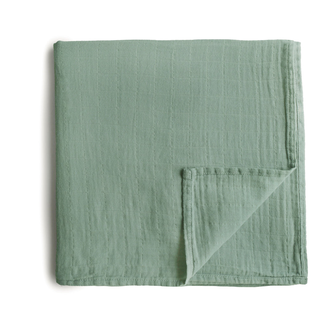 Mushie Organic Cotton Muslin Swaddle Blanket