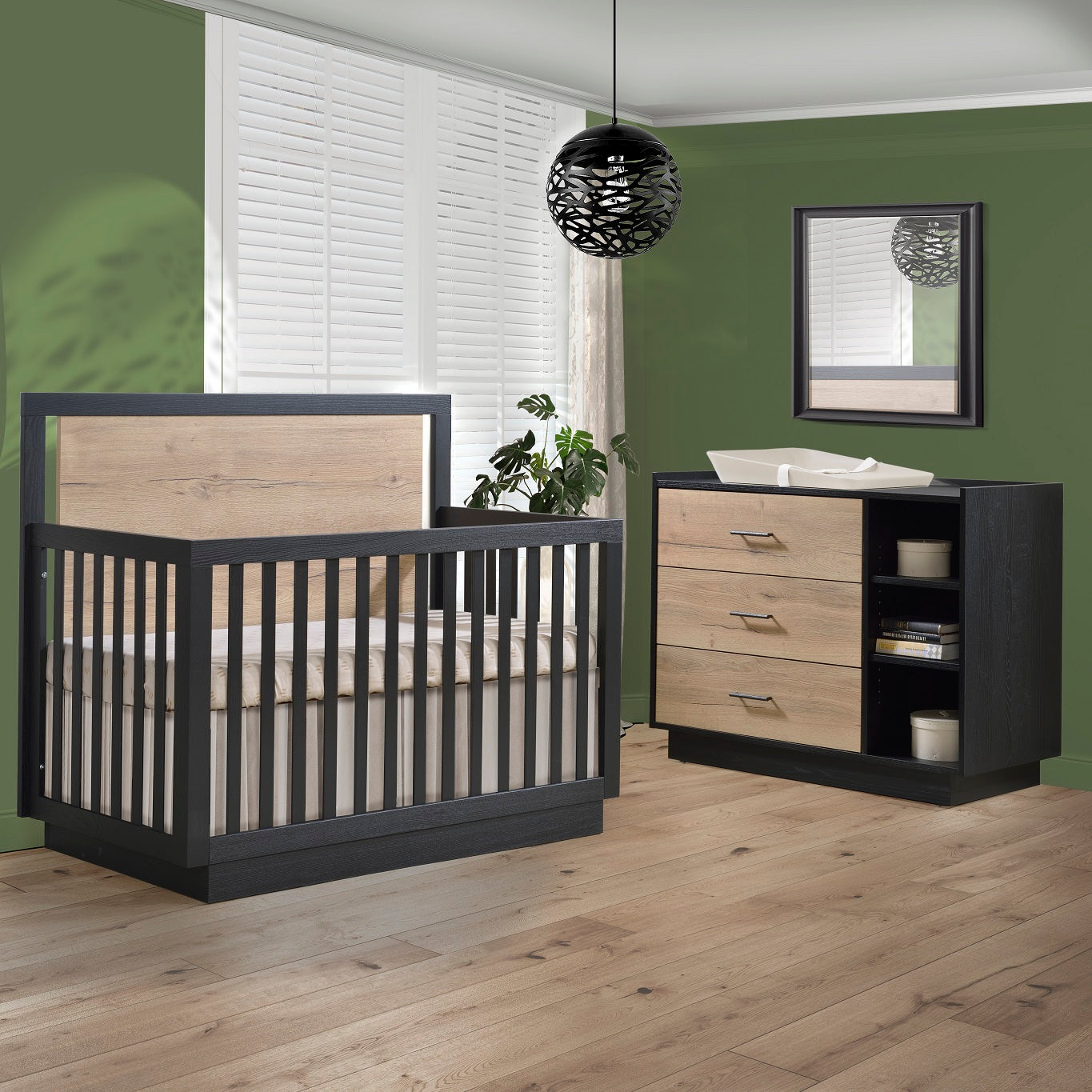 Tulip Tito Convertible Crib and Dresser Combo