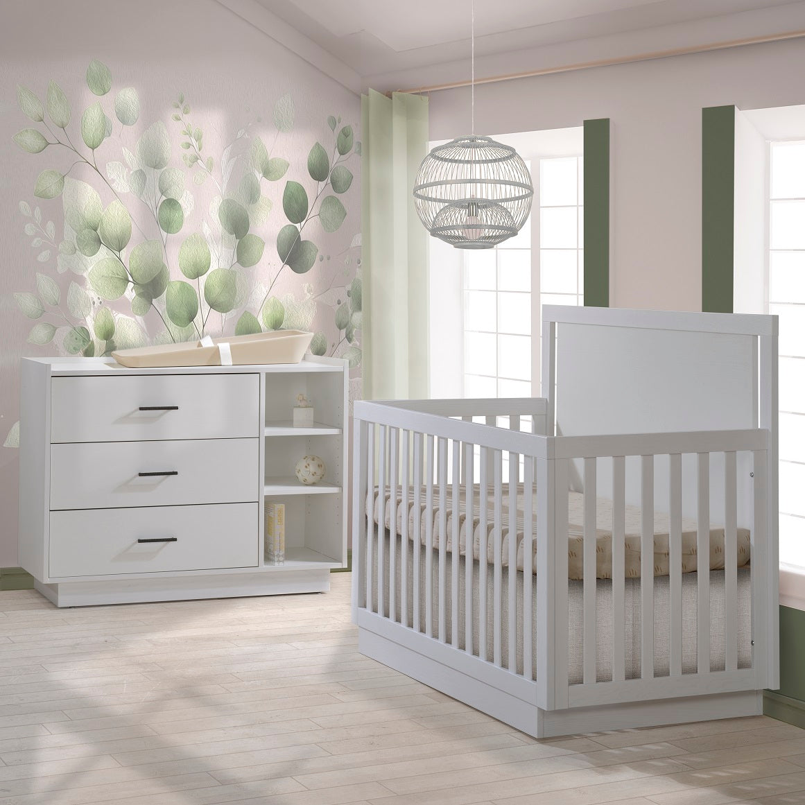 Tulip Tito Convertible Crib and Dresser Combo