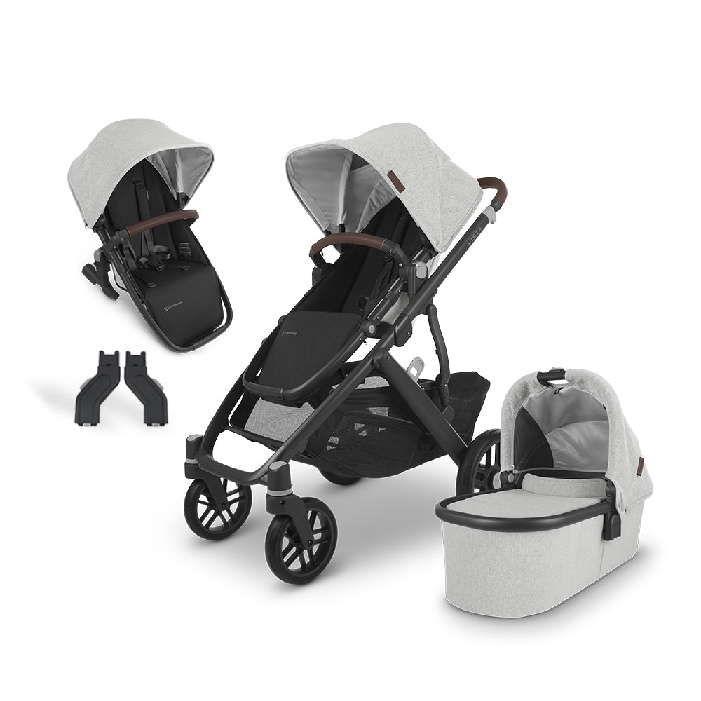 UPPAbaby Vista V2 Full Size Double Stroller Bundle