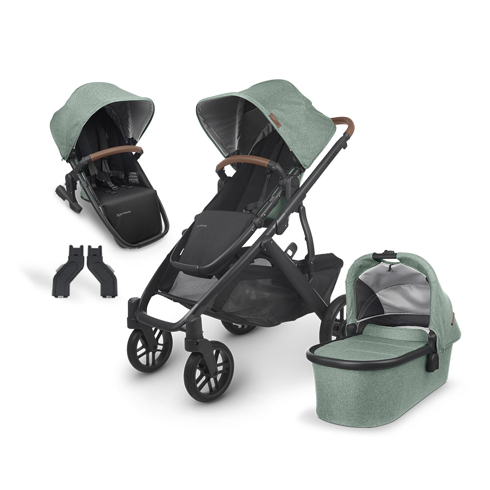 UPPAbaby Vista V2 Full Size Double Stroller Bundle