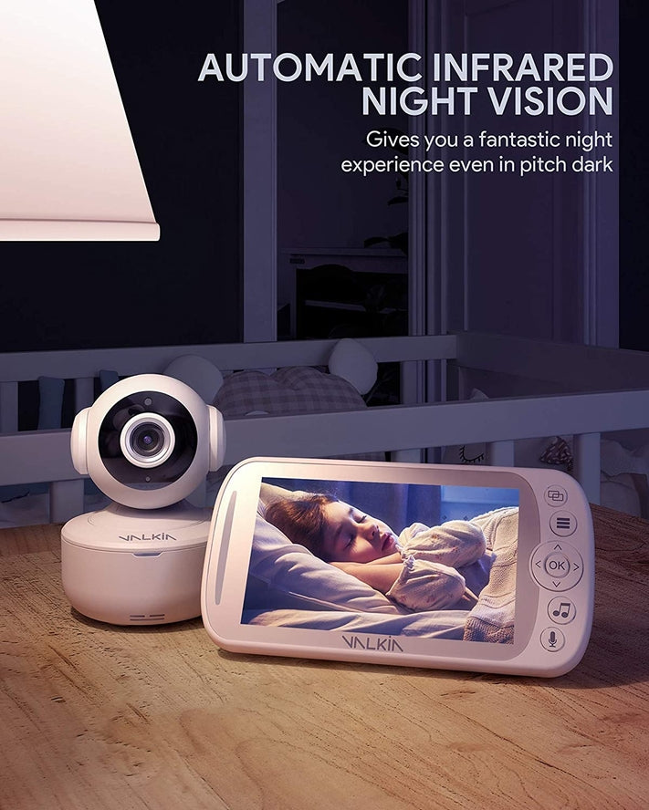 Valkia Baby Monitor With Camera And Audio