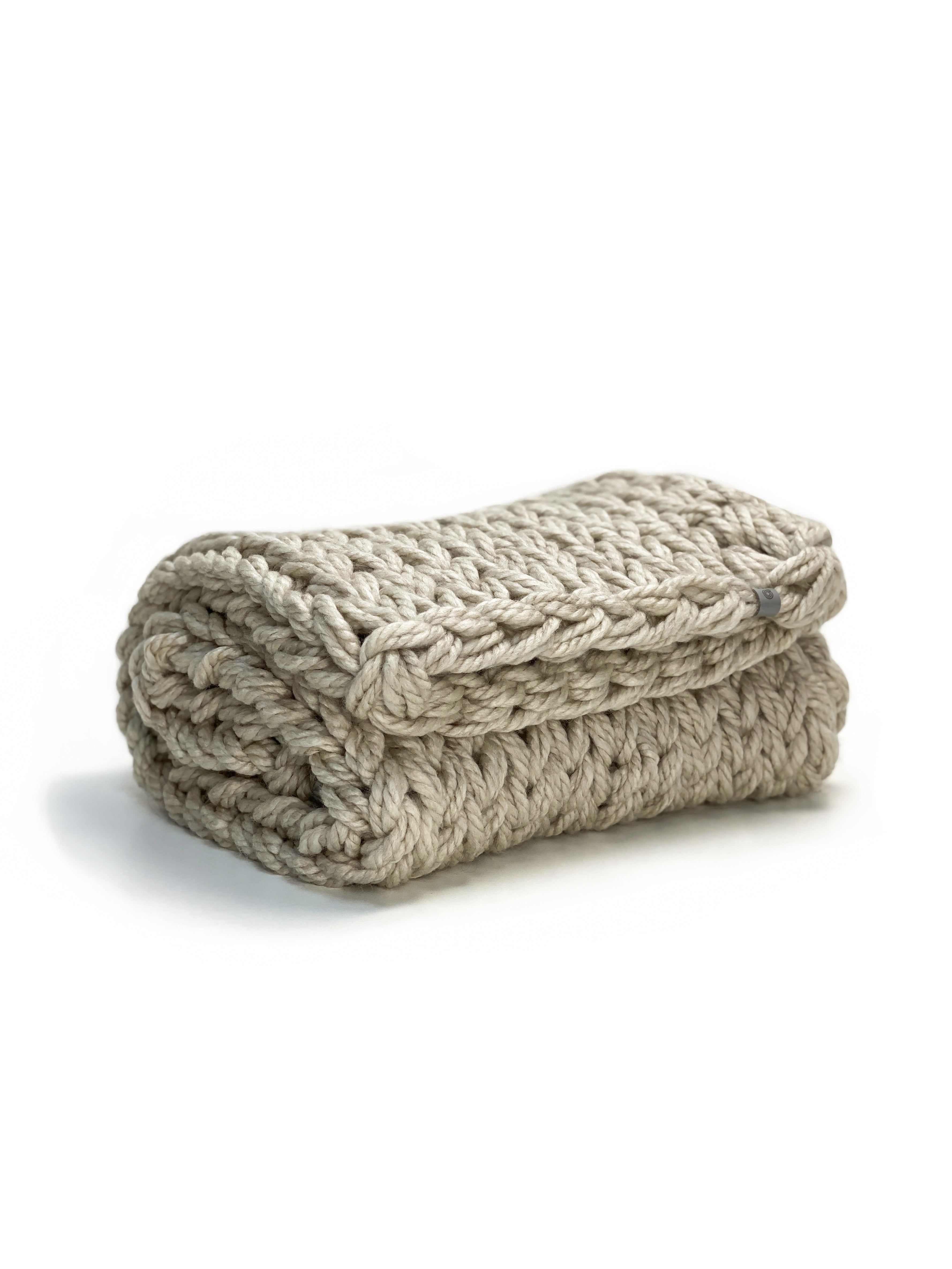 Anzy Home Chunky Knit Baby Blanket