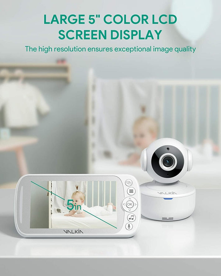 Valkia Baby Monitor With Camera And Audio