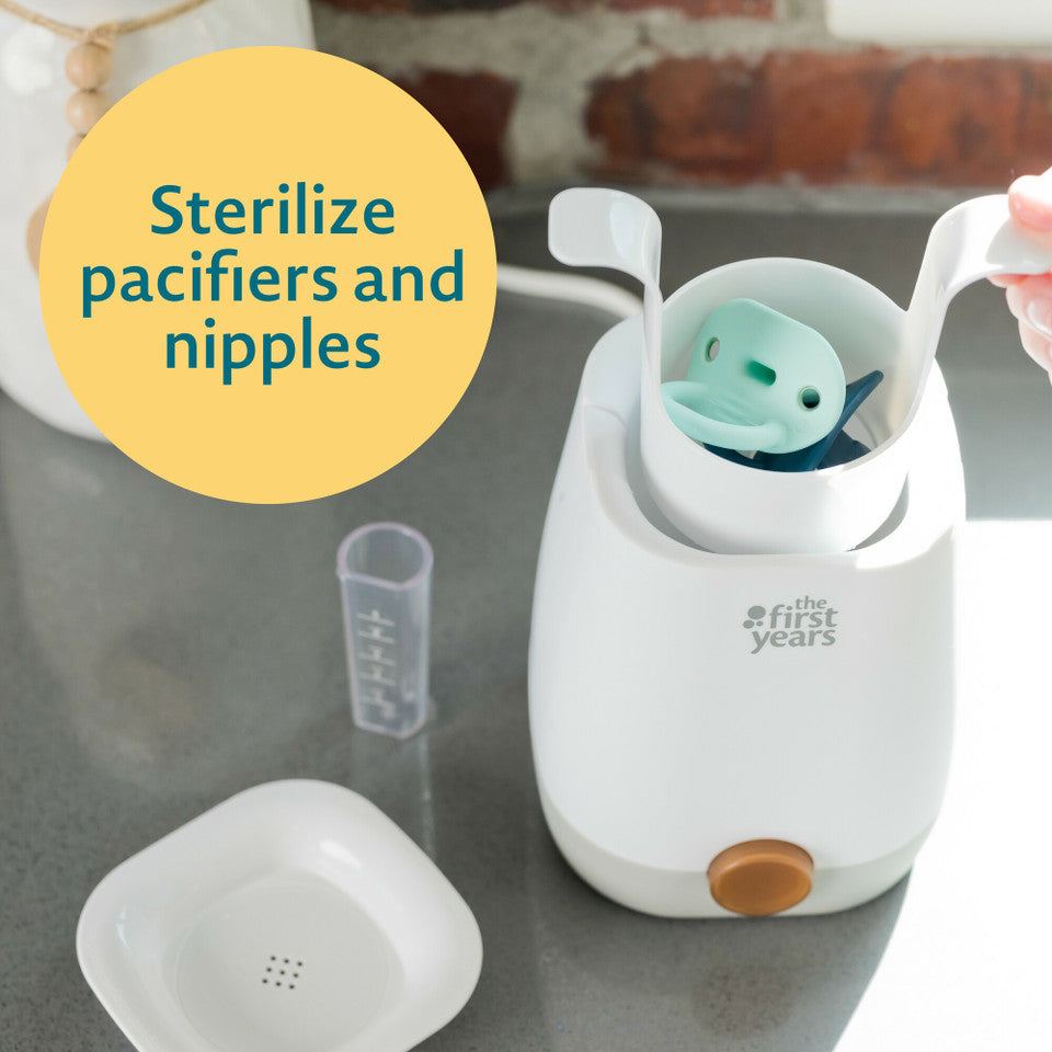 The First Years Simple Serve Fast Baby Bottle Warmer and Sanitizer