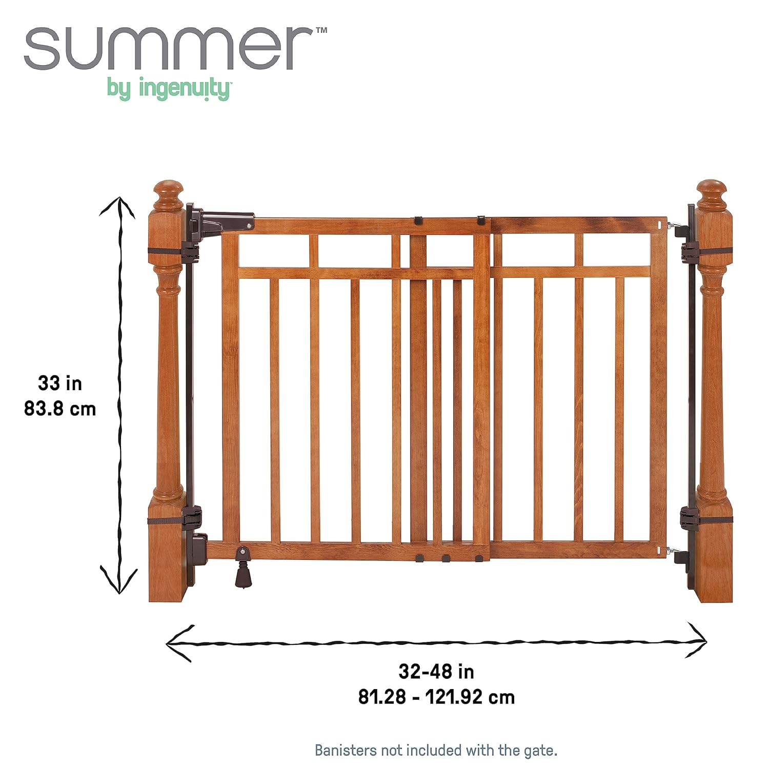 Summer Infant Wood Banister & Stair Safety Baby Gate