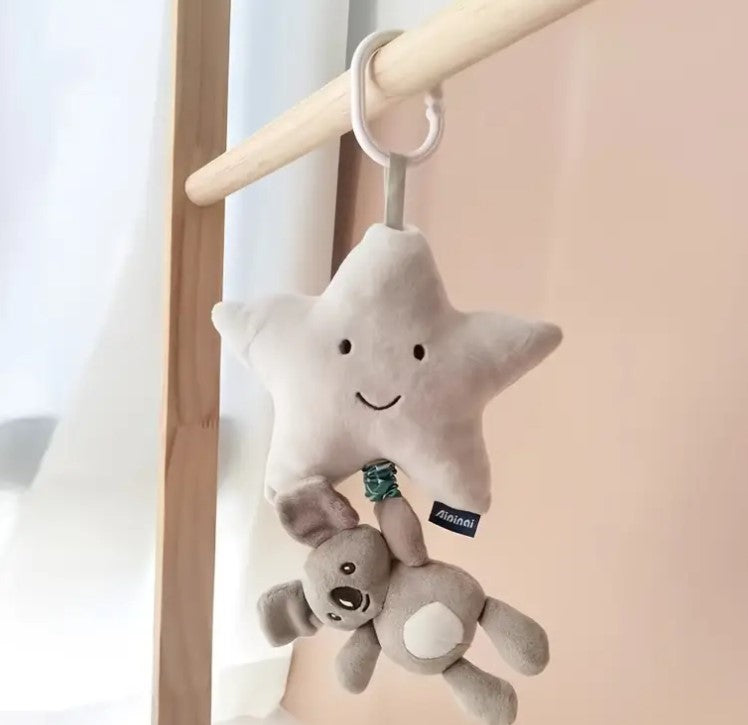 Swabies Hanging Star Bunny Pull Toy Mobile