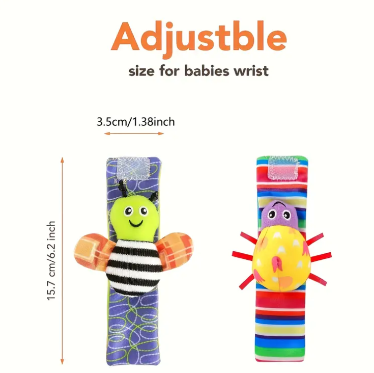 Swabies Sock and Wrist Rattle