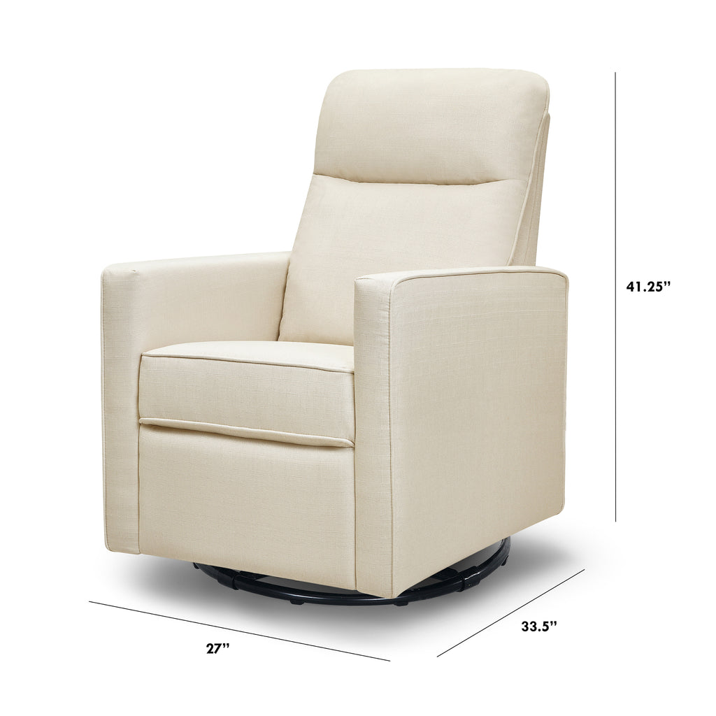 DaVinci Gabby Pillowback Swivel Glider