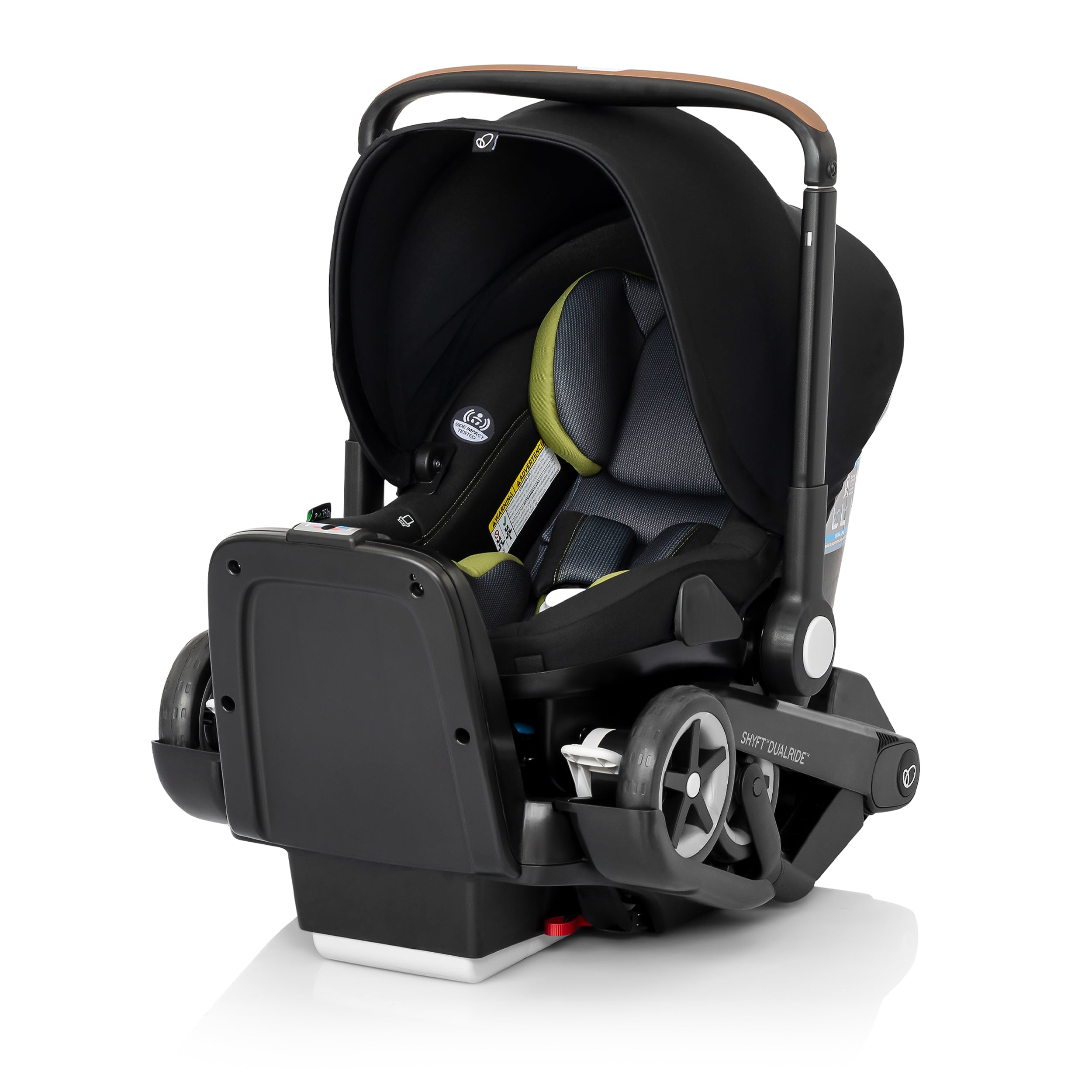 Evenflo Shyft DualRide Infant Car Seat and Stroller Combo with Carryall Storage