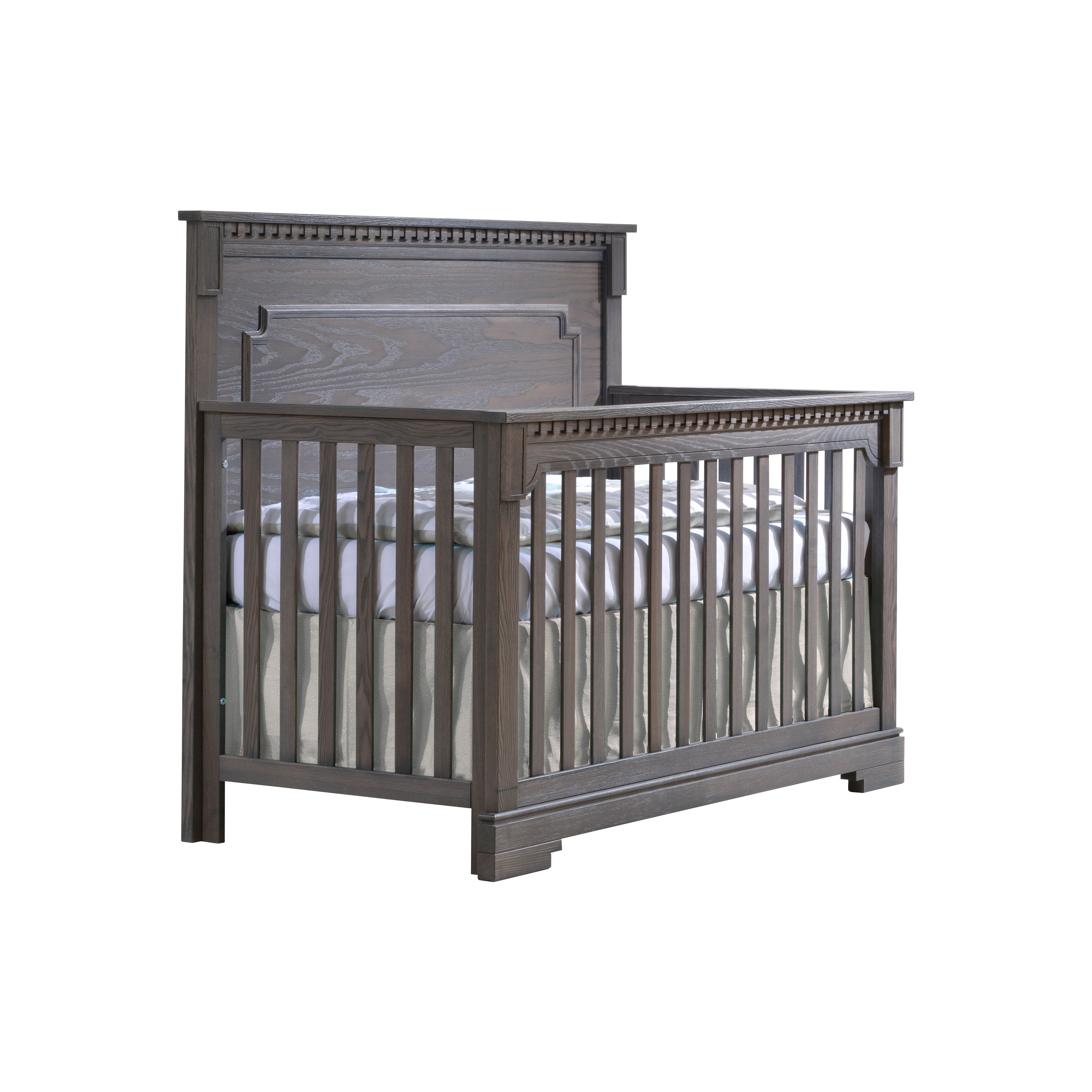 Natart Ithaca ''5-in-1'' Convertible Crib with Wood Panel