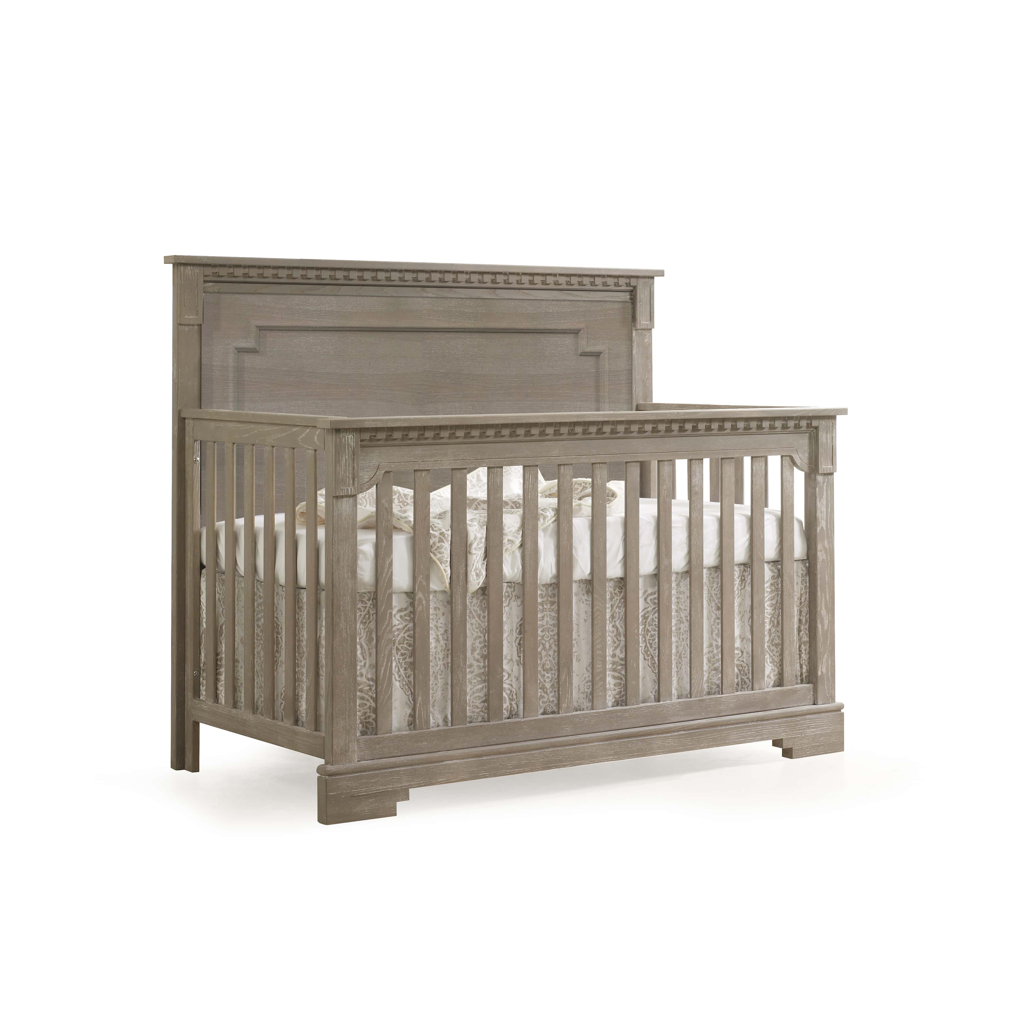 Natart Ithaca ''5-in-1'' Convertible Crib with Wood Panel