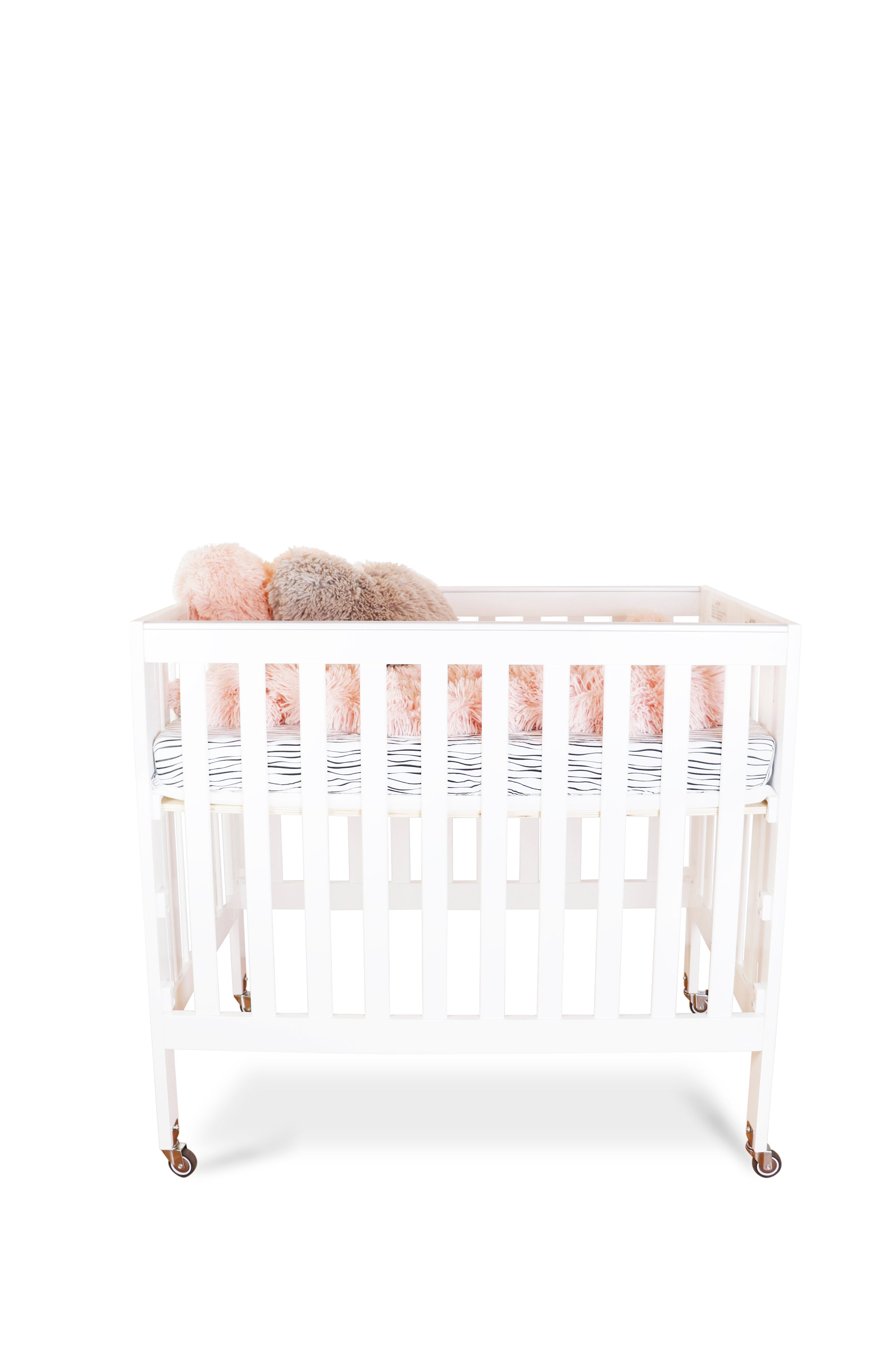 First Essentials Ruby Flat Top Portable Mini Crib