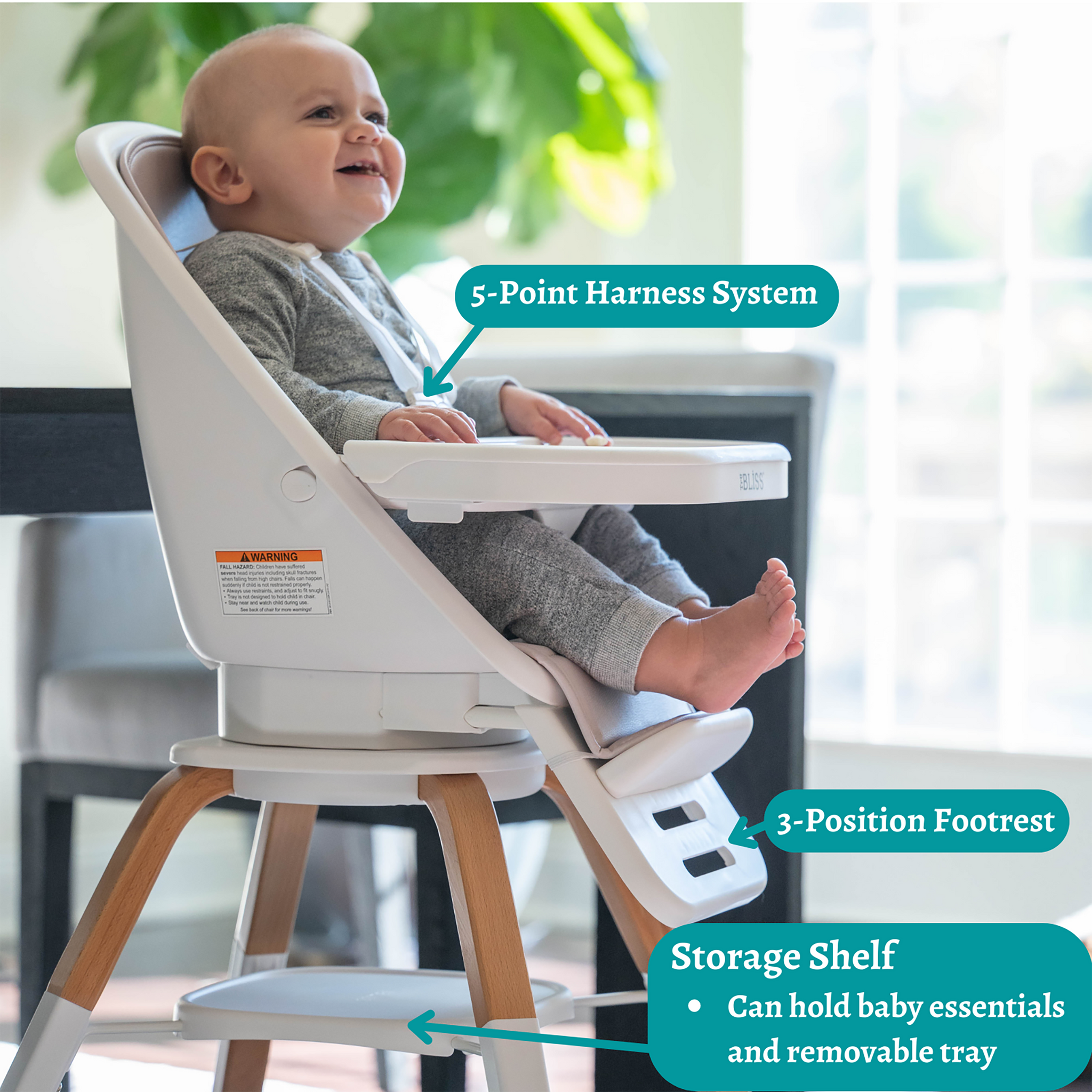 TruBliss Turn-A-Tot 2-in-1 High Chair