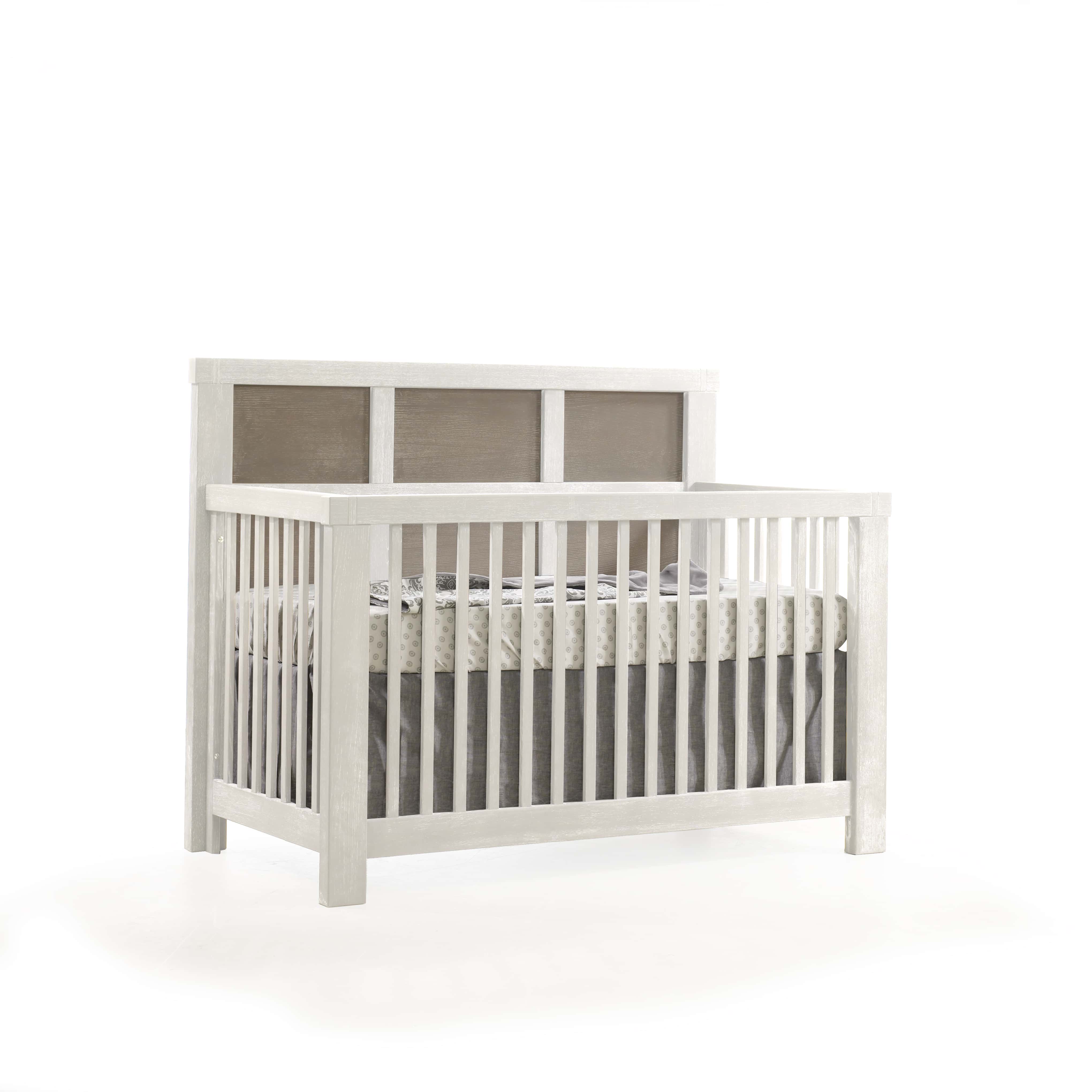 Natart Rustico Moderno ''5-in-1'' Convertible Crib with Wood Panel (w/out rails)