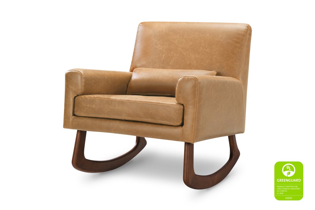 Nursery Works Sleepytime Rocker in Vegan Tan Leather