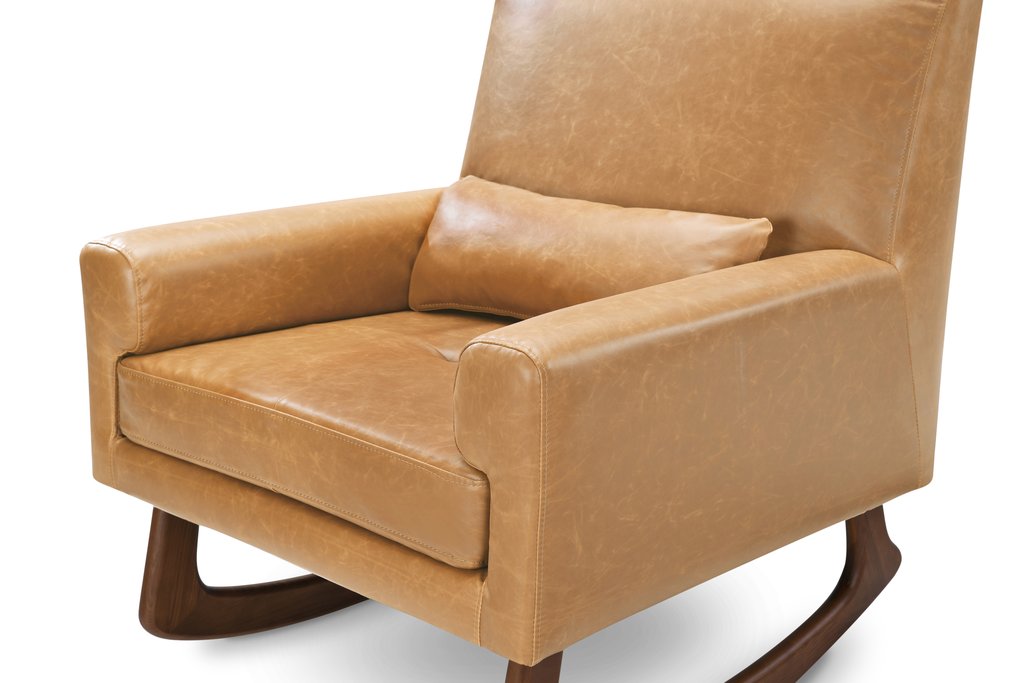 Nursery Works Sleepytime Rocker in Vegan Tan Leather