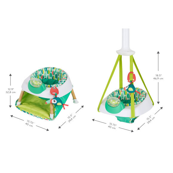 Evenflo ExerSaucer 2-IN-1 Baby Seat + Door Jumper