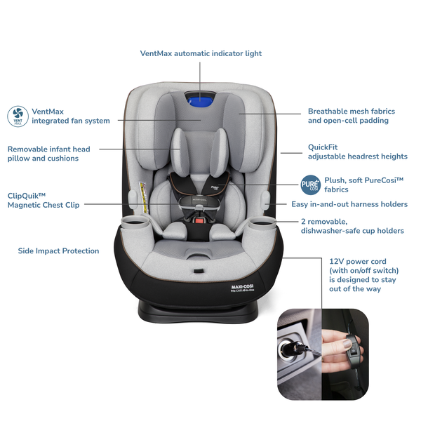 Maxi Cosi Pria Chill All-in-One Convertible Car Seat