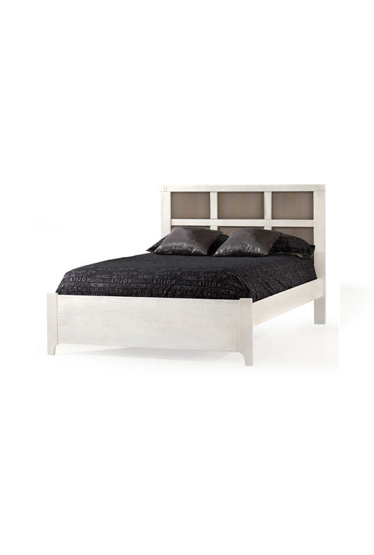 Natart Rustico Moderno Double Bed 54" with Low Profile Footboard & Rails