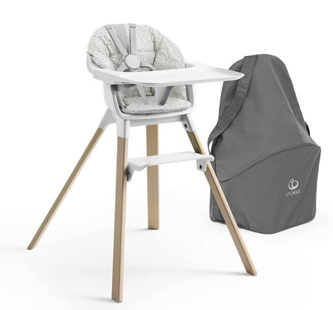 Stokke Clikk High Chair with Cushion Travel Bundle